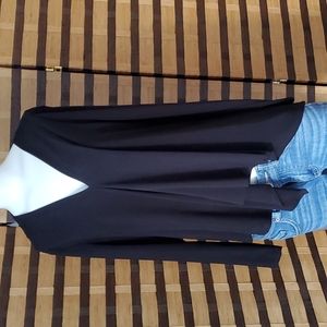 Bali stretch ruffled unique black top